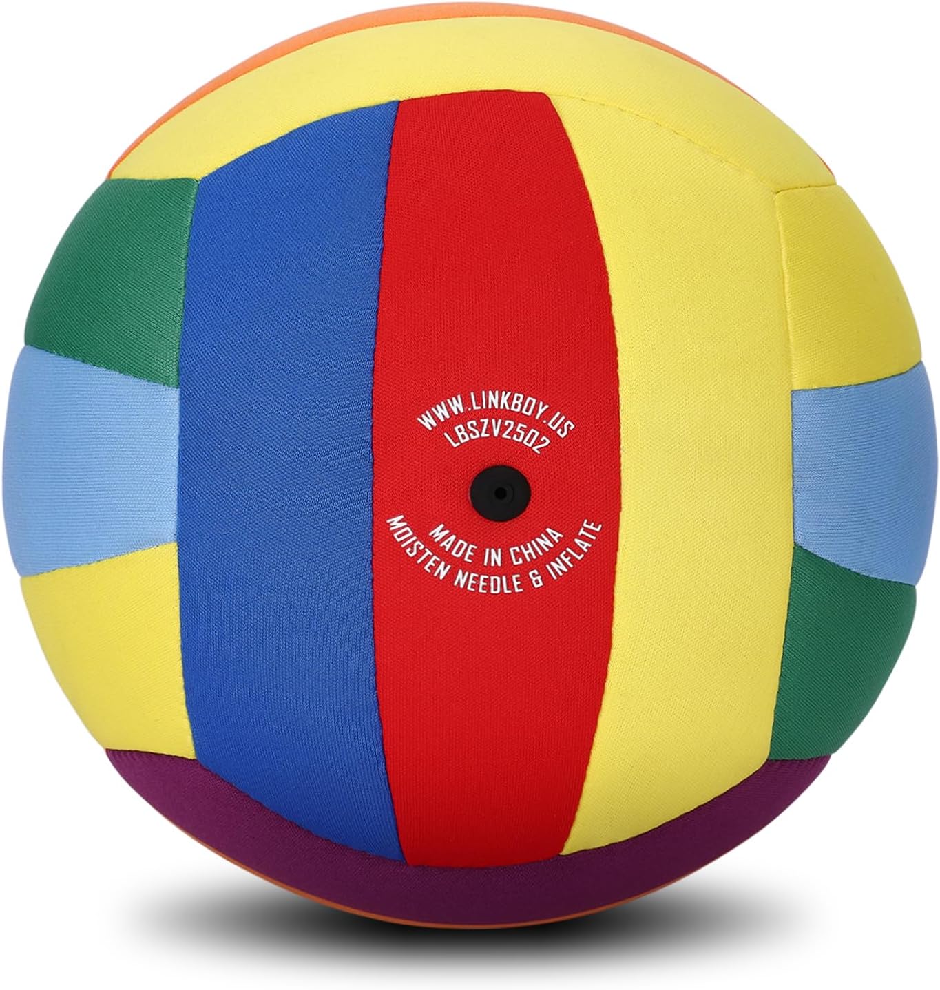 LINKBOY Indoor Volleyball for Kids 6-12 – Soft Volleyball for House & Yard – Colorful and Silent Practice Volleyball with Pump & Needle