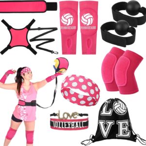 Honoson 7 Pcs Volleyball Training Equipment Aid Volleyball Serving Trainer Kit Gifts for Beginners