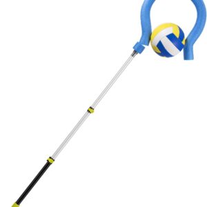 Adjustable Volleyball Spike Trainer72.4in, Length 41.3in-72.4in Volleyball Hitting Trainer with Question Mark Hook, Volleyball Training Aids Suitable for Volleyball Training(Only Spike Trainer)