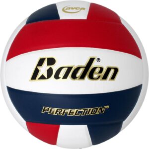 Baden | Perfection | Premium Leather | Indoor Official Game Volleyball | 13U to College | Official Size + Weight | NFHS + AVCA Approved