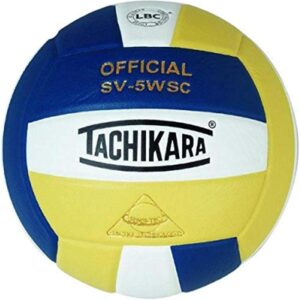 Tachikara SV5WSC Sensi-Tec® Composite High Performance Volleyball (Navy/White/Vintage Gold)